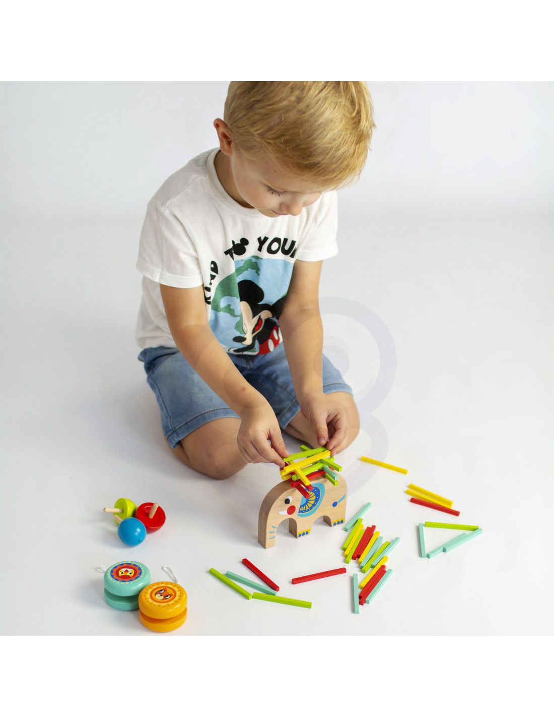 TOOKY TOY Zestaw Gier Zręcznościowych Bierki Bączek JoJo Słonik 46 el.