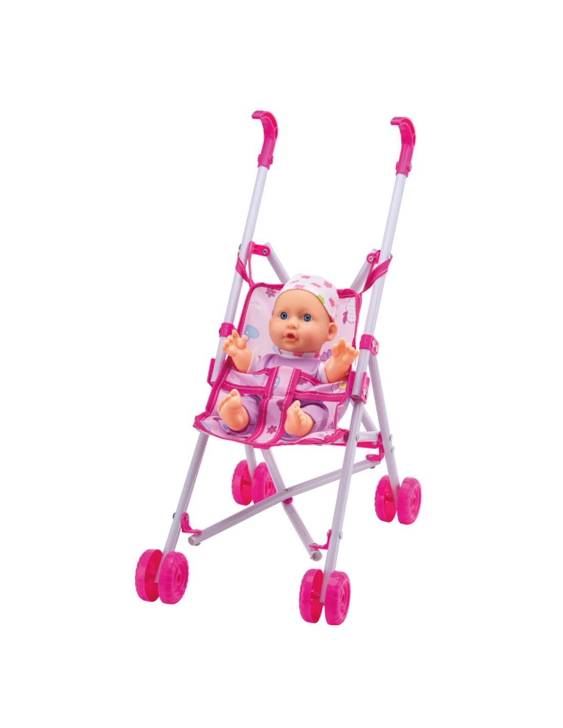 WOOPIE ROYAL Pierwsza Lalka Bobas z Wózkiem Opiekunka + Zestaw do Karmienia