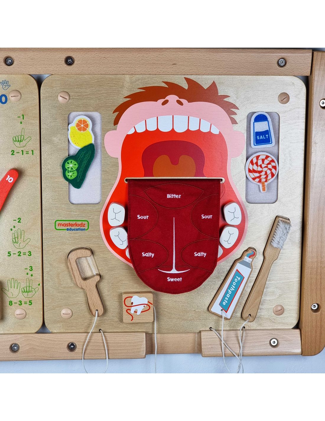 MASTERKIDZ Higiena Jamy Ustnej Ścienna Tablica Sensoryczna Flex Montessori