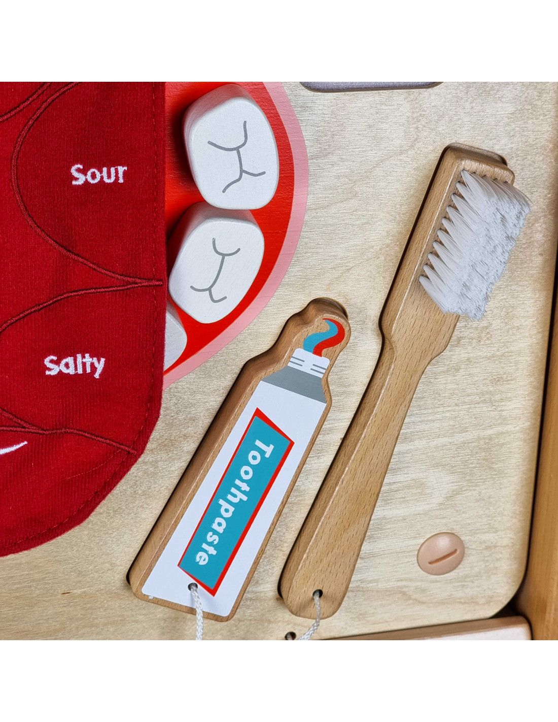 MASTERKIDZ Higiena Jamy Ustnej Ścienna Tablica Sensoryczna Flex Montessori