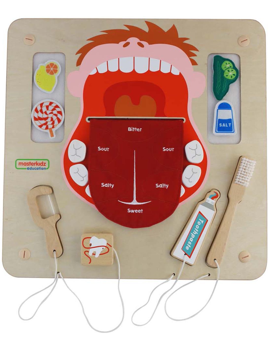 MASTERKIDZ Higiena Jamy Ustnej Ścienna Tablica Sensoryczna Flex Montessori