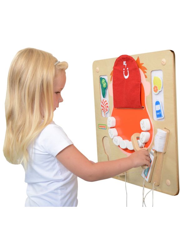MASTERKIDZ Higiena Jamy Ustnej Ścienna Tablica Sensoryczna Flex Montessori