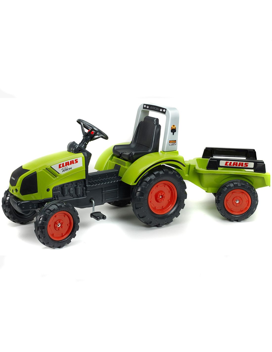 FALK Traktor na Pedały Claas Duży z Przyczepką od 3 lat