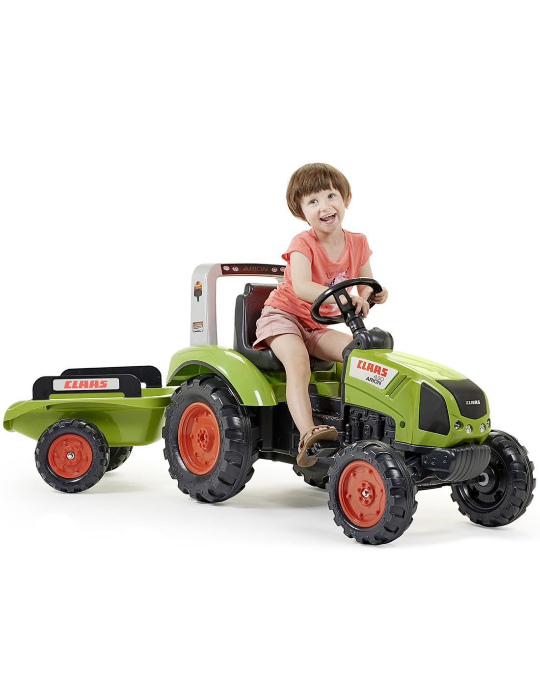 FALK Traktor na Pedały Claas Duży z Przyczepką od 3 lat