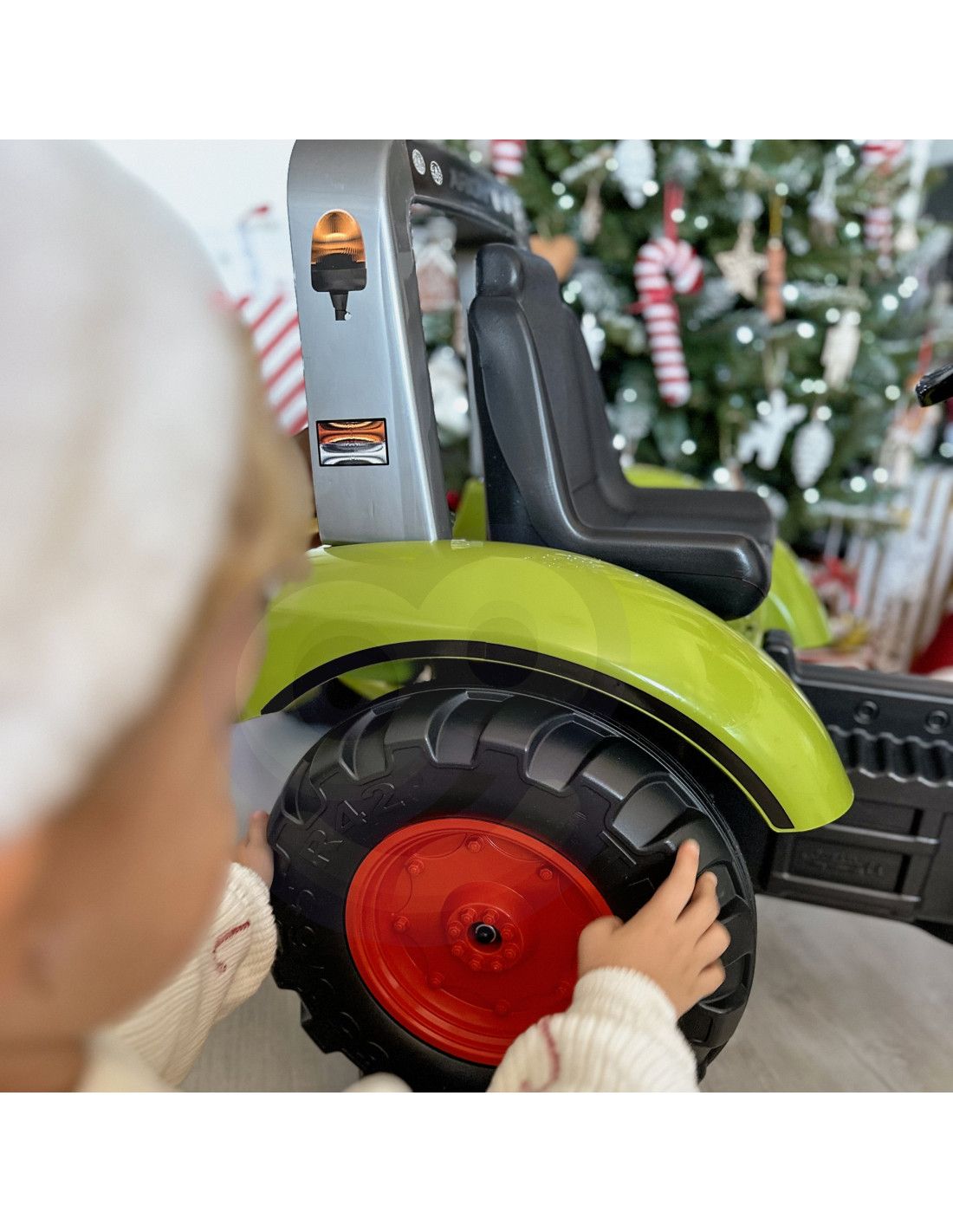 FALK Traktor na Pedały Claas Duży z Przyczepką od 3 lat