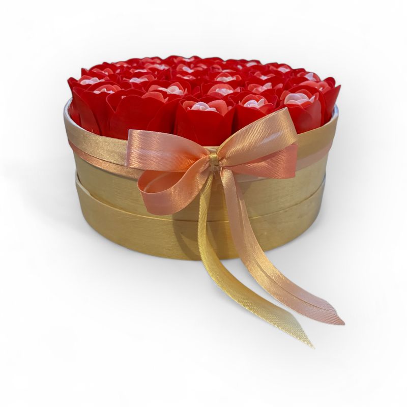 BOX prezentowy MYDLANY #róże 001