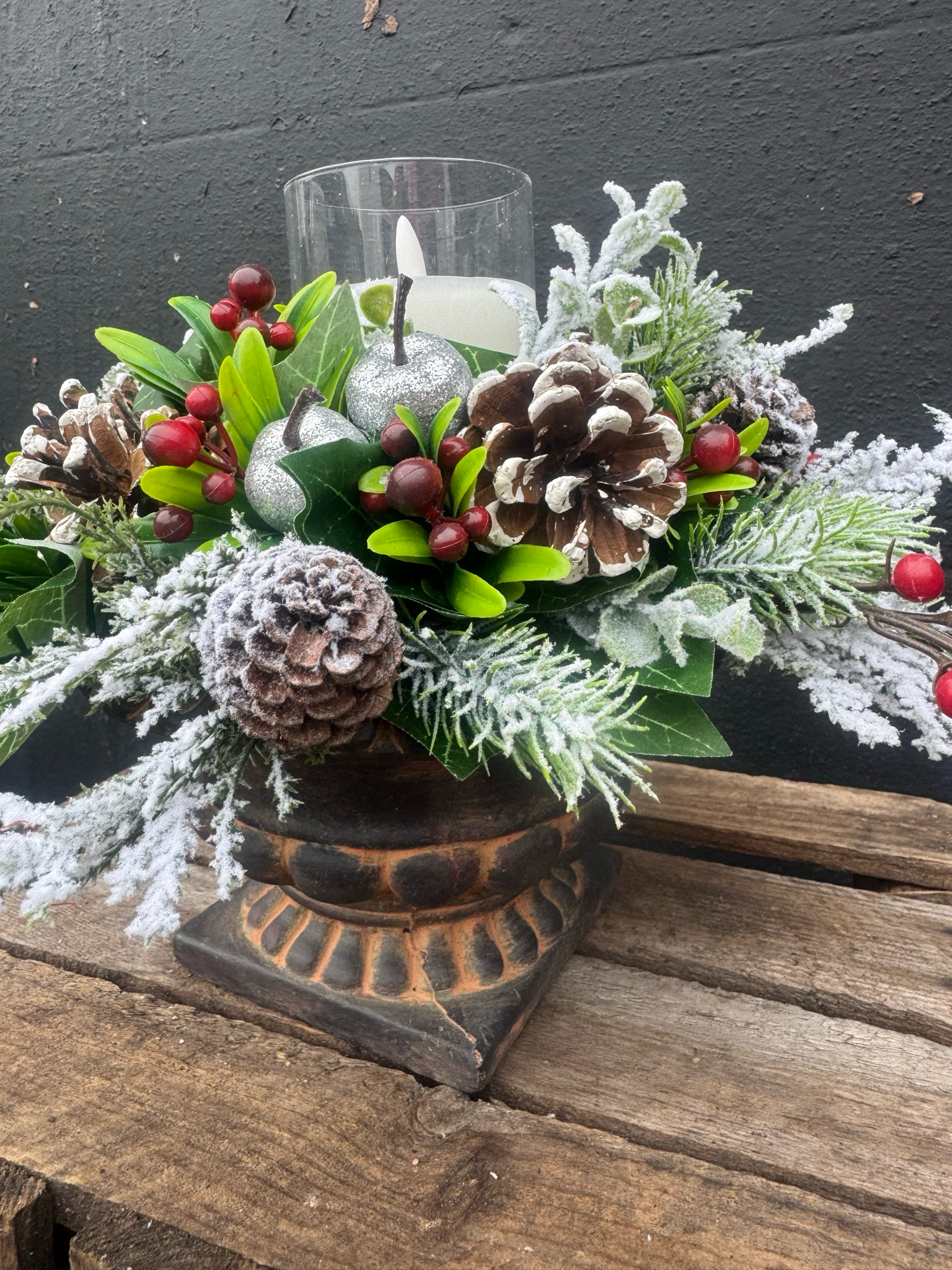 Everlasting Christmas Table Centrepieces
