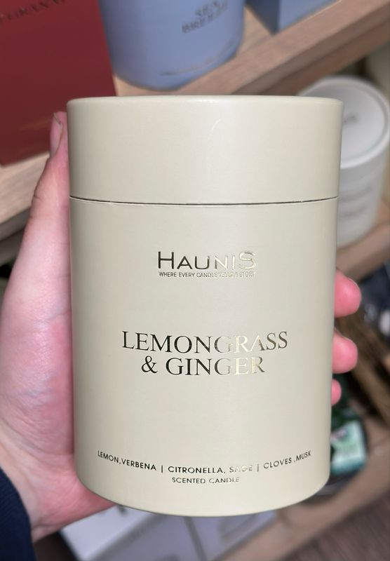 Haunis Lemongrass & Ginger Candle