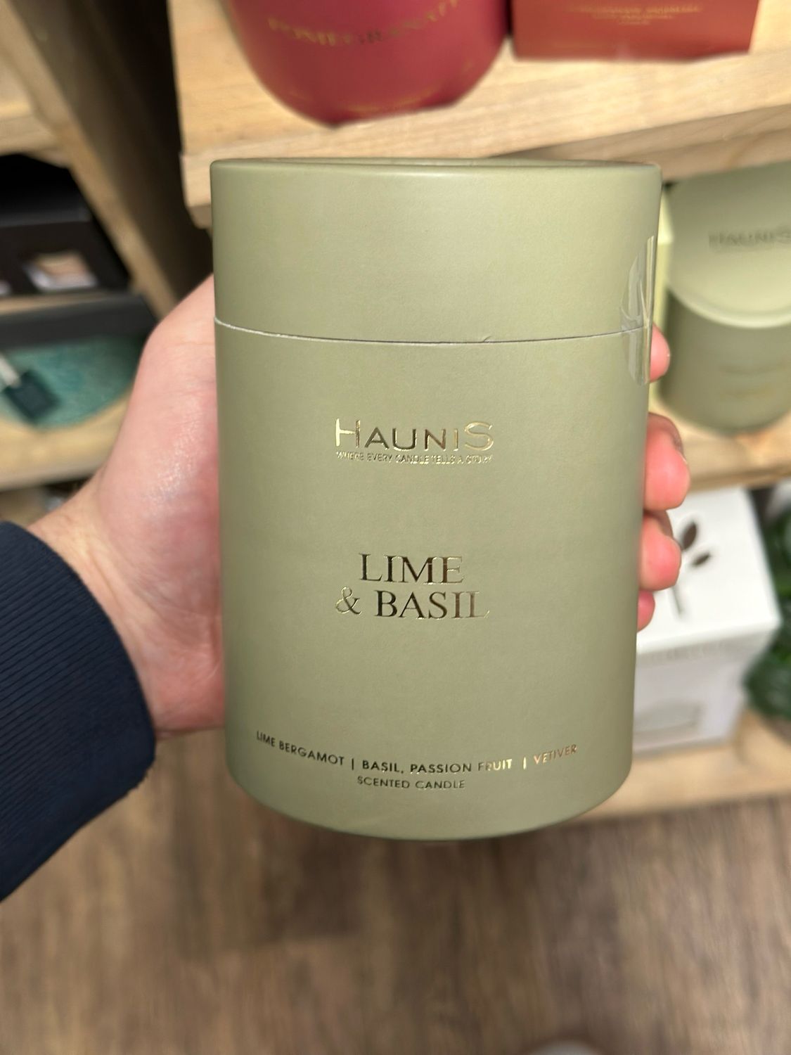 HAUNIS LIME & BASIL CANDLE