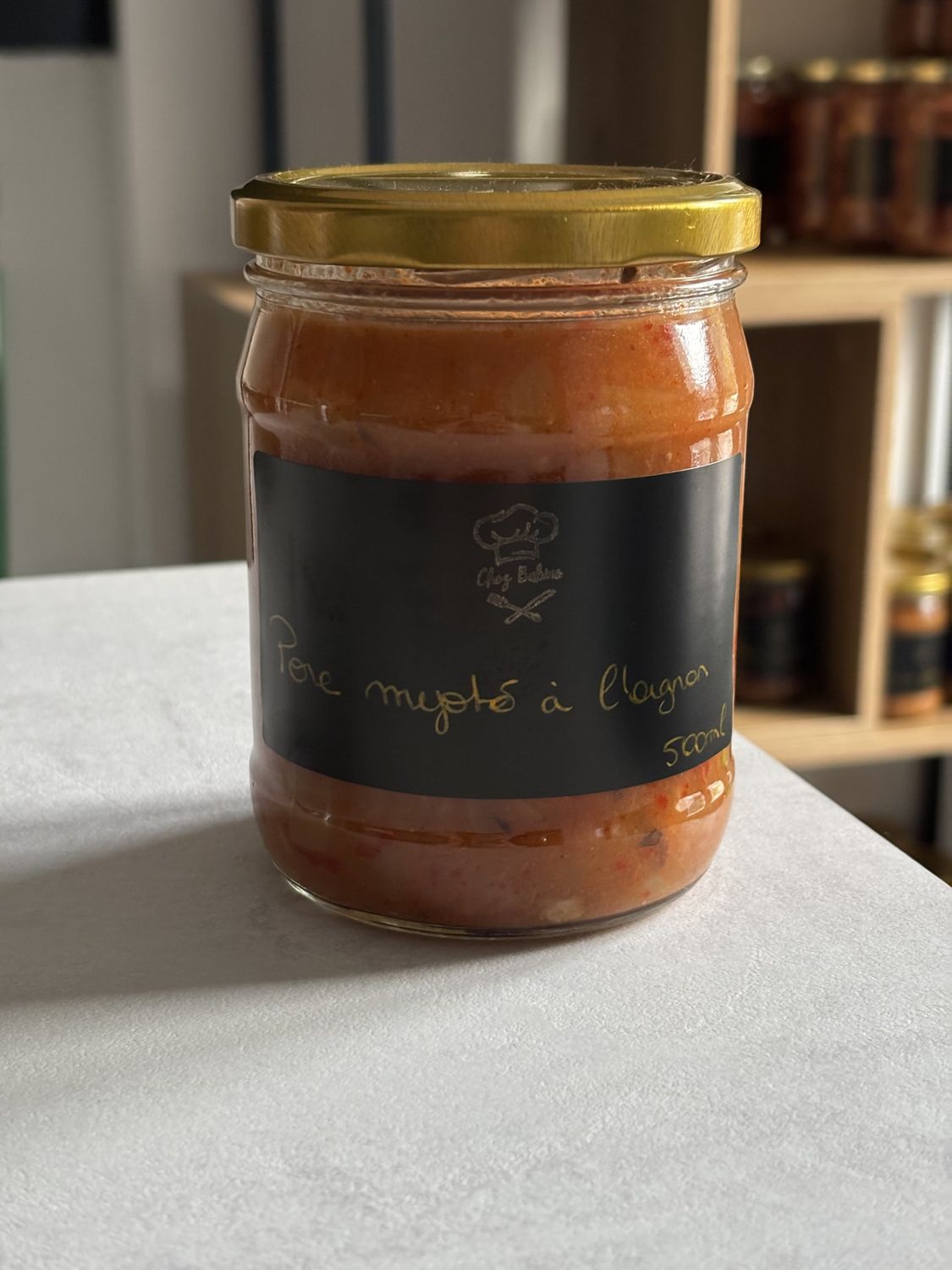 Porc mijoté à l'oignon