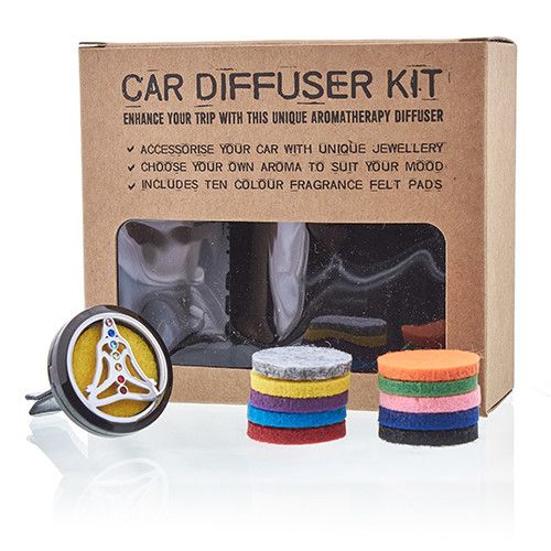 Luchtverfrisser Set voor in de Auto - Tinnen Yoga Chakra