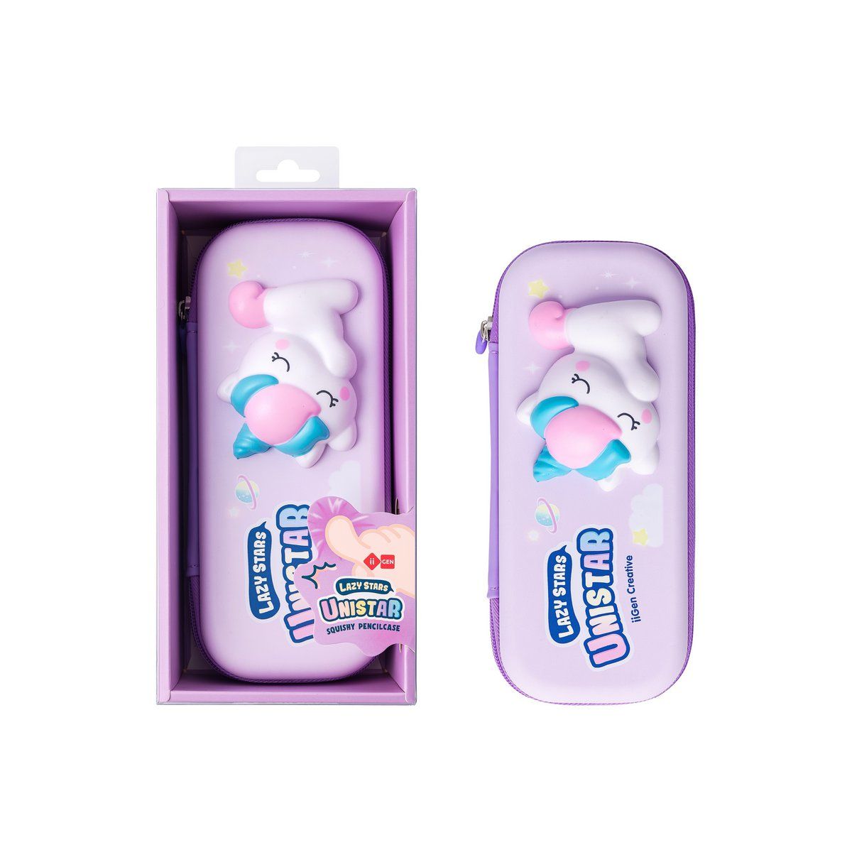 LAZY STARS SQUISHY ETUISJE EENHOORN