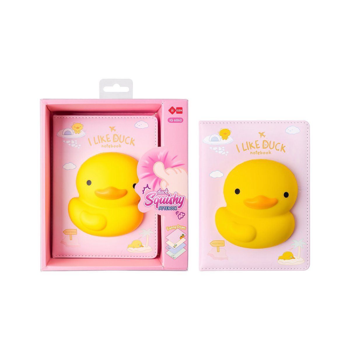 LAZY STARS SQUISHY NOTITIEBOEK EEND