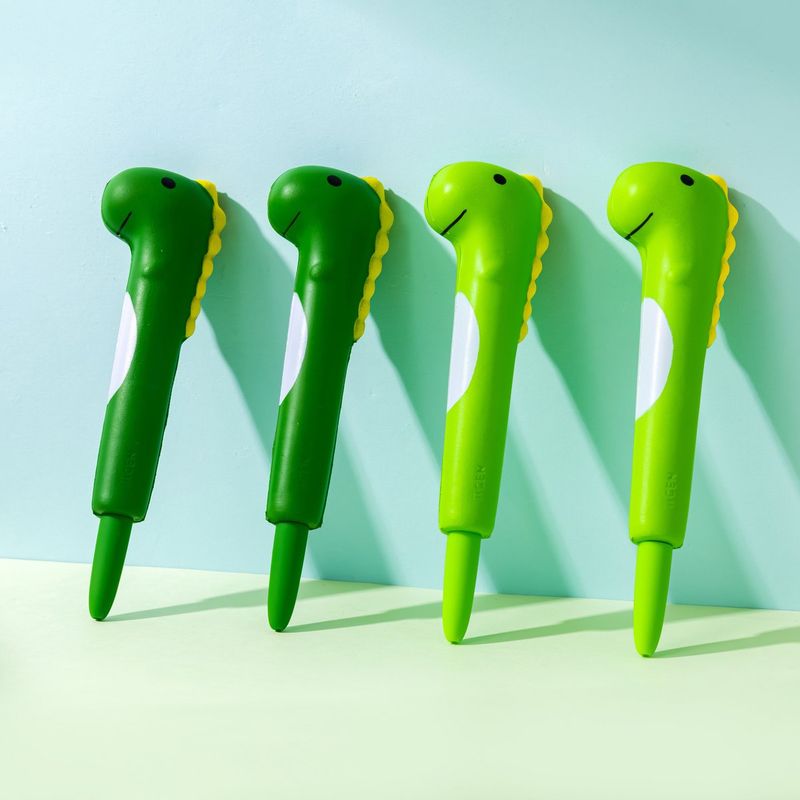 LAZY STARS SQUISHY GEL PEN DINOSAURUS (DONKER GROEN)