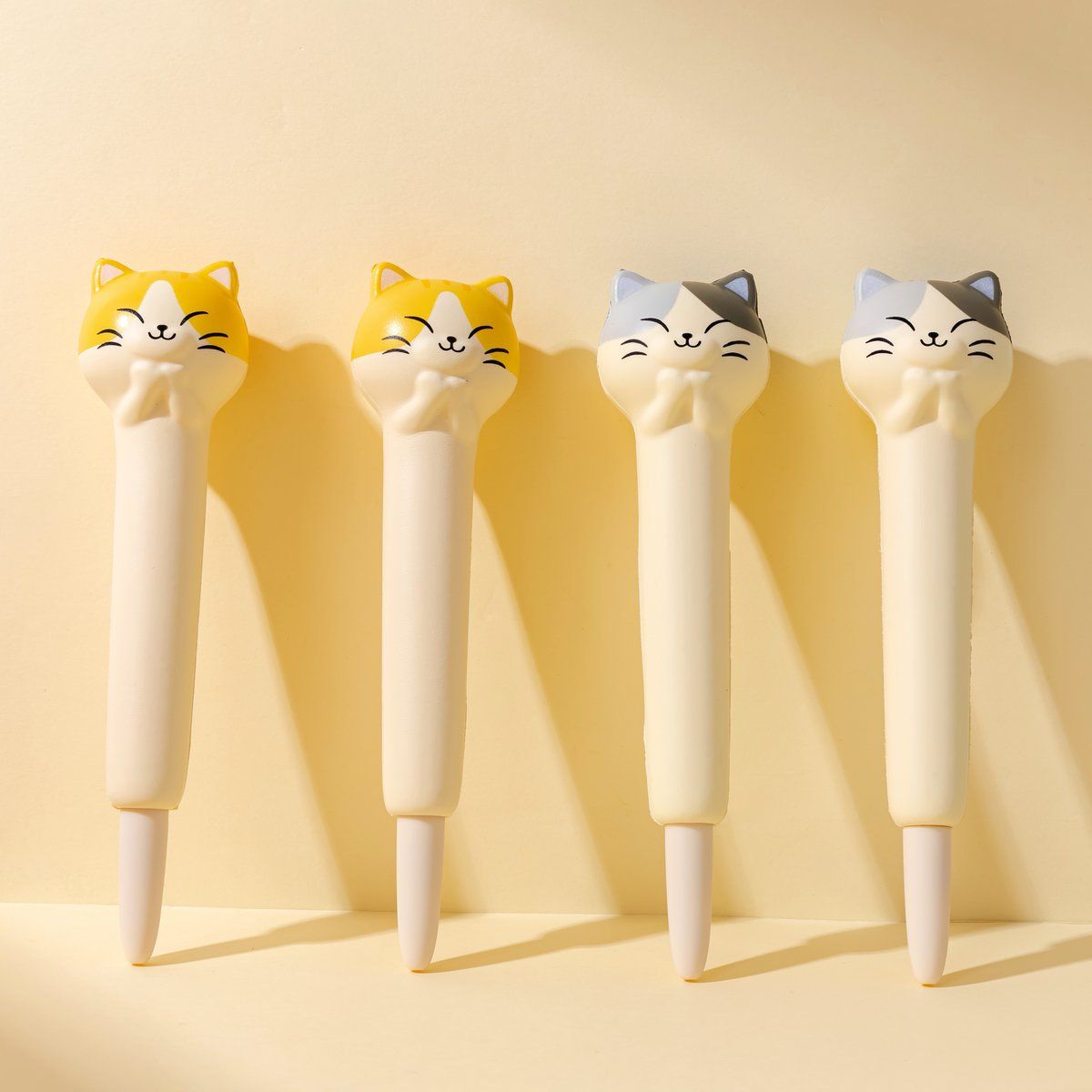 LAZY STARS SQUISHY GEL PEN KAT (GEEL)