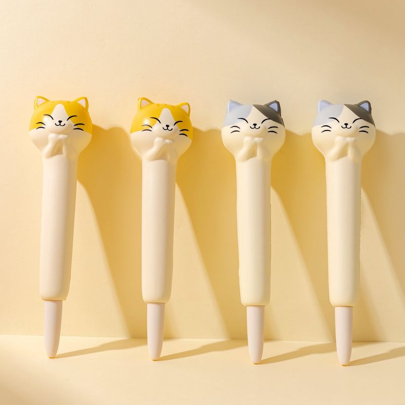 LAZY STARS SQUISHY GEL PEN KAT (GEEL)