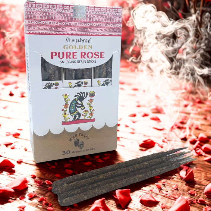 30g Gouden Pure Roos Smudging Harsstokjes (6st)