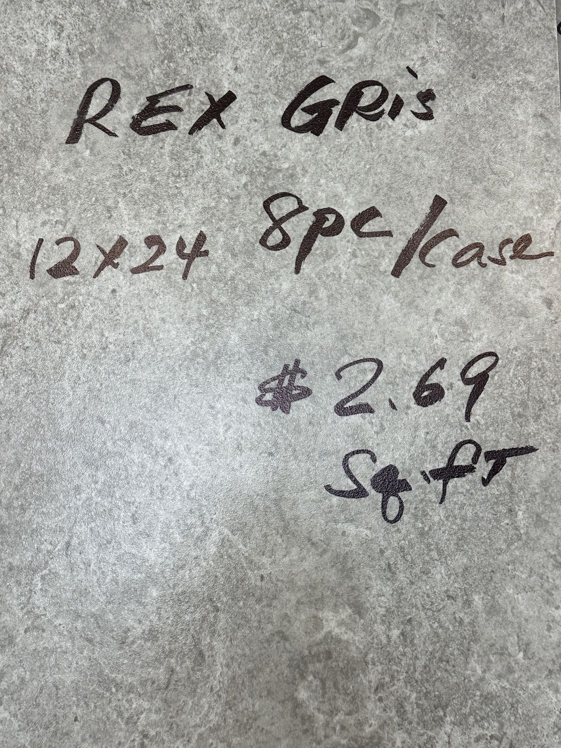 Rex Gris 12x24 (16 SF)