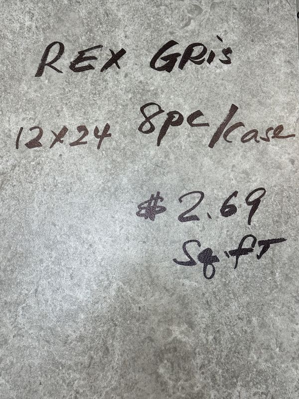 Rex Gris 12x24 (16 SF)