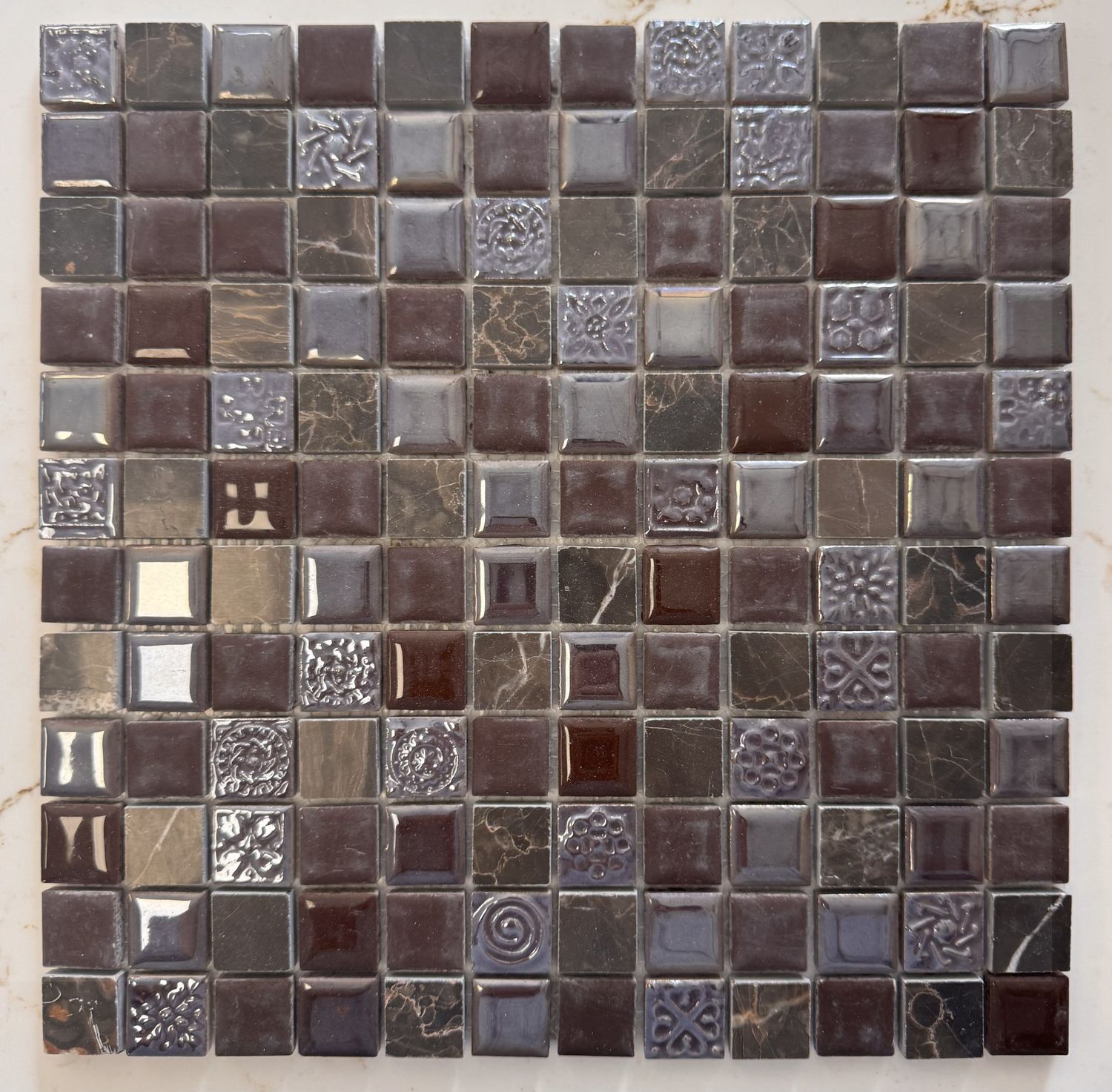Brown 1x1 Mosaic