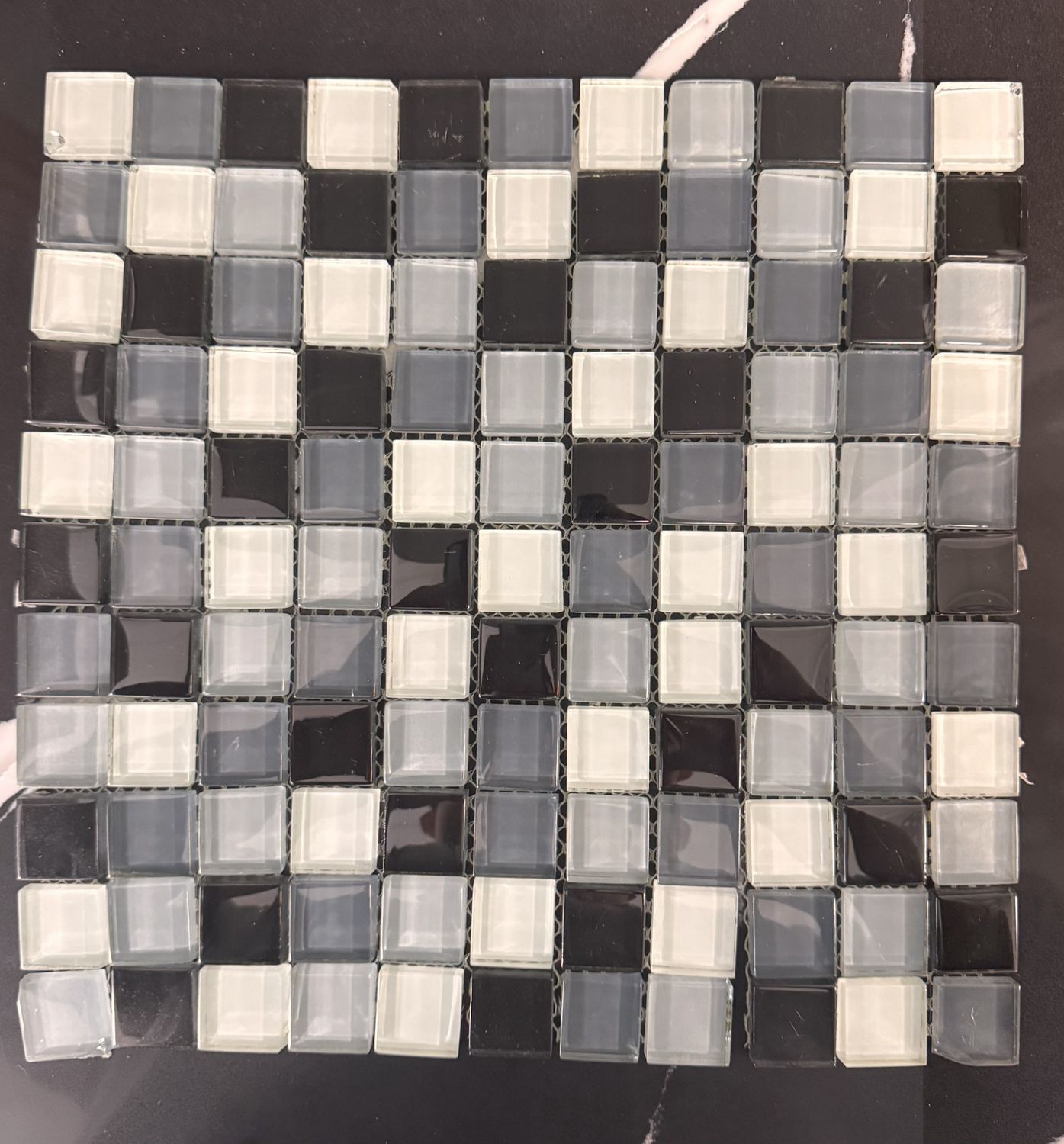 Black and White Blend Glass