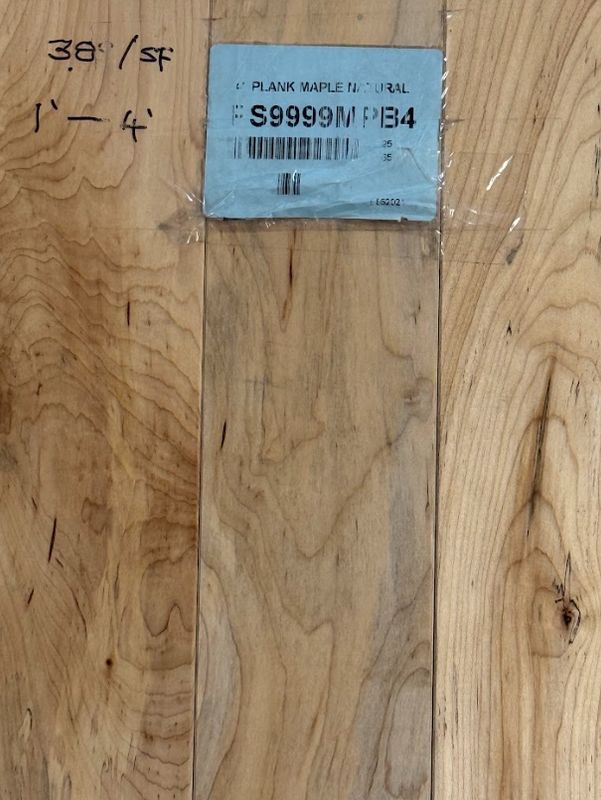 4&quot; Maple Natural PS9999MPB4 (25 SF)