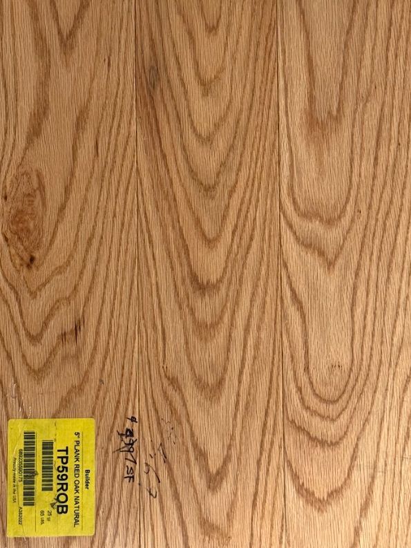 5" Red Oak Natural TP59ROB (25 SF)