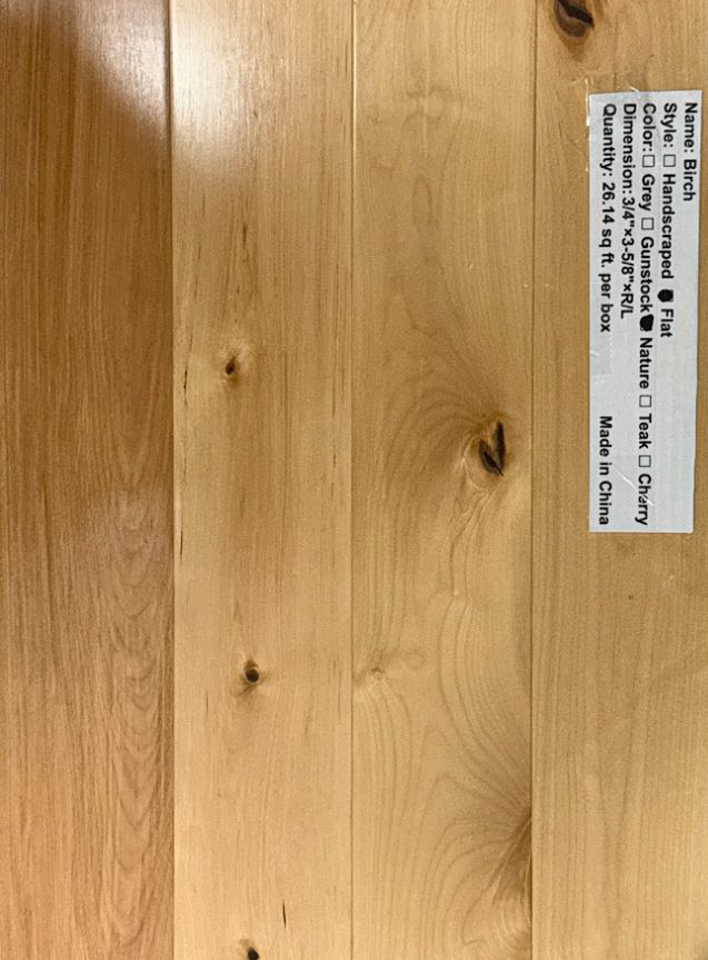 Birch Flat Nature 3-5/8" (26.14 SF)