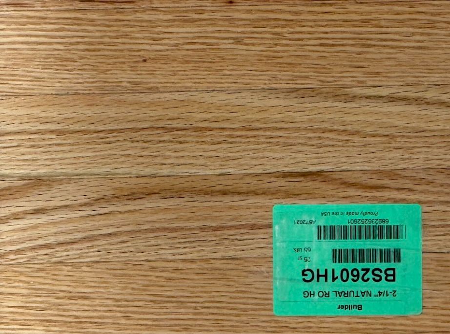 2-1/4" Natural RO BS2601HG (25 SF)