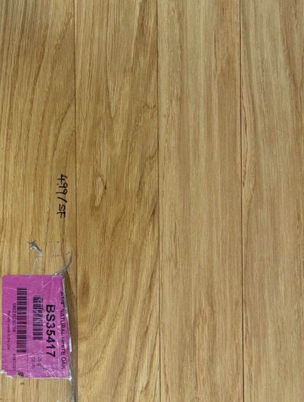 3-1/4" Natural White Oak BS35417 (25 SF)