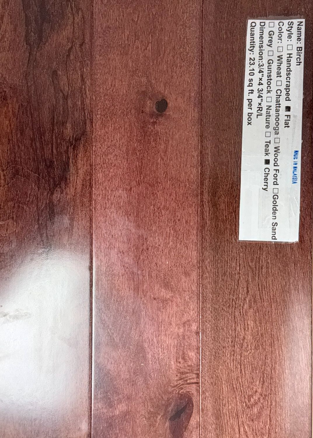 Birch Flat Cherry 4-3/4" (23.10 SF)