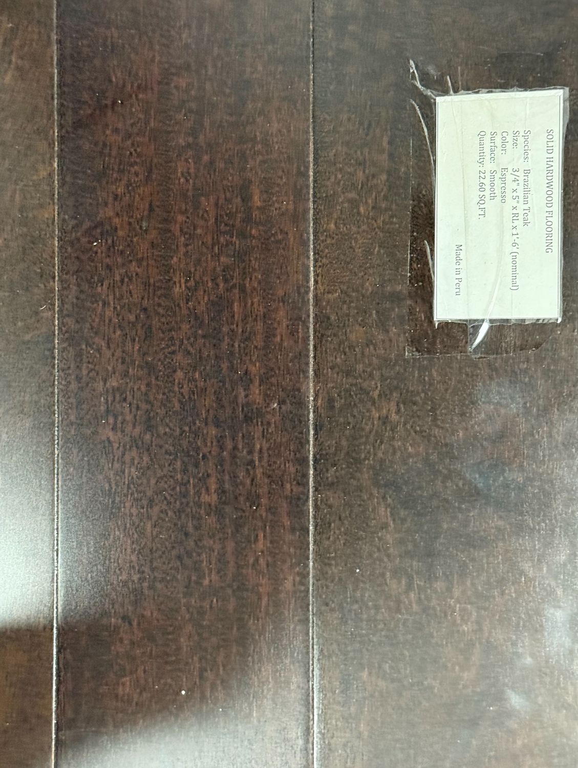 Brazilian Teak Espresso 5" (22.6 SF)