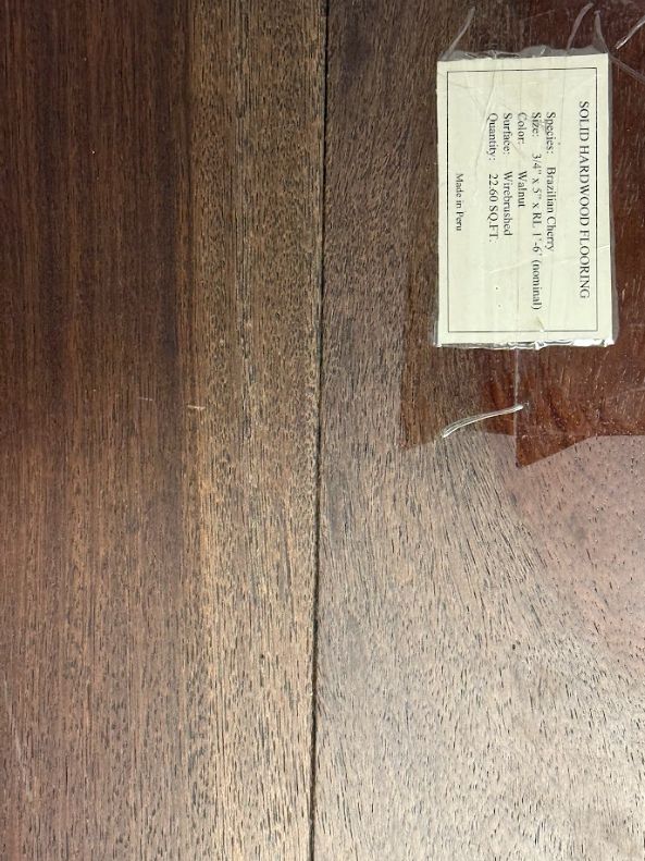 Brazilian Cherry Walnut Wirebrushed (22.6 SF)