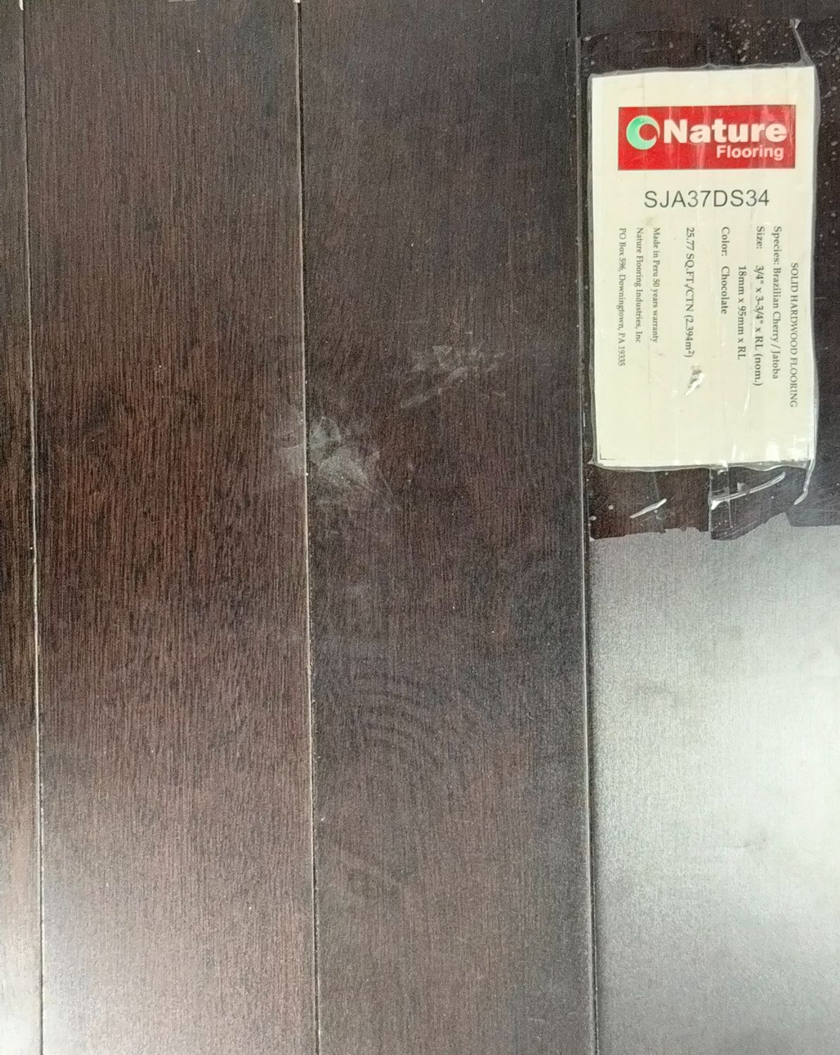 Brazilian Cherry Jatoba Chocolate 3-3/4" (25.77 SF)