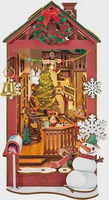 Robotime Book Nook Christmas Indoor Scene