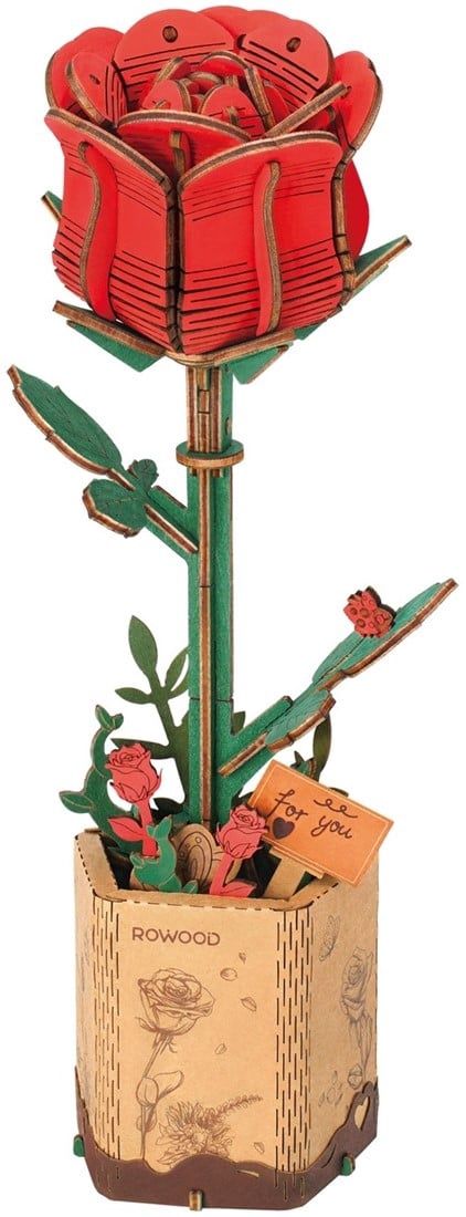 Robotime Red Rose