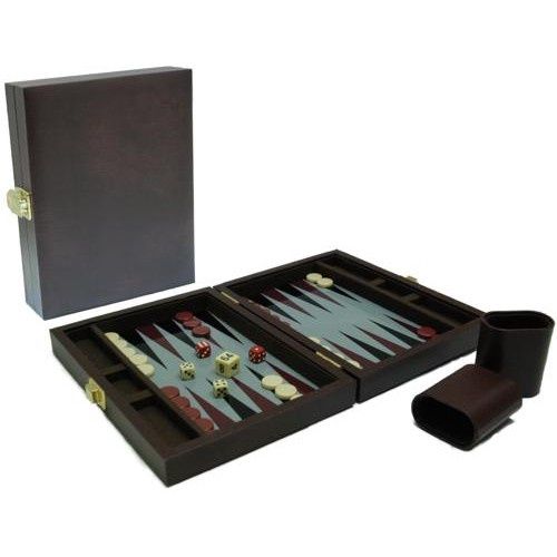 Backgammon case magnetic brown 23x17 cm Backgammon case magnetic brown 23x17 cm