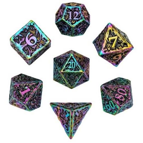 Dice-Set Metal Rainbow
