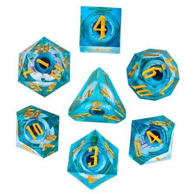 Dice-Set Eye Liquid Blue