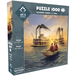 Mississippi Queen Puzzel - 1000 Stukjes Mississippi Queen Puzzel - 1000 Stukjes