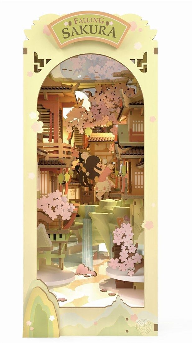 Robotime Book Nook Falling Sakura
