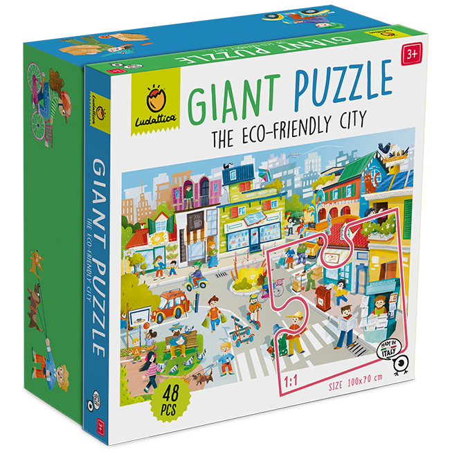 Giant Puzzle – De Groene Stad (48 Stukjes) Giant Puzzle – De Groene Stad (48 Stukjes)