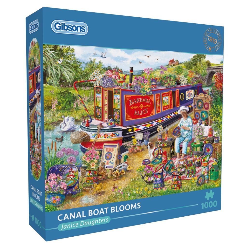 Canal Boat Blooms - 1000 Stukjes