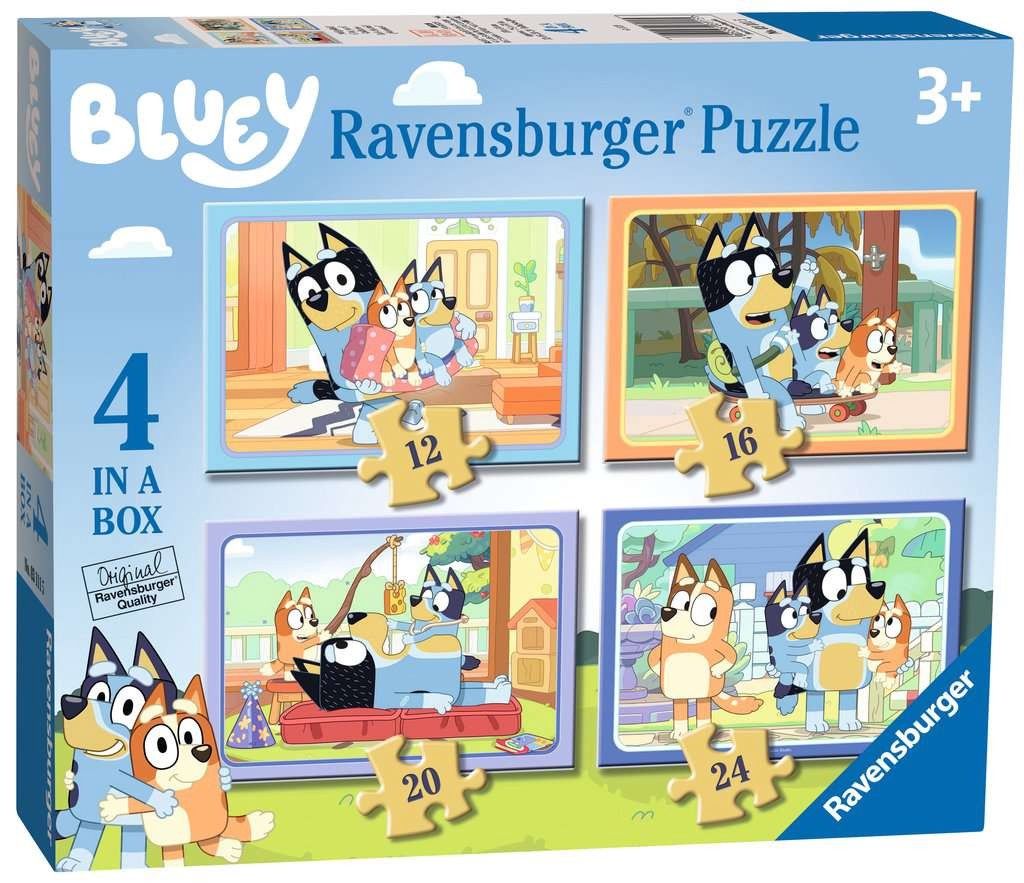 Bluey Puzzel - 12 16 20 24 Stukjes