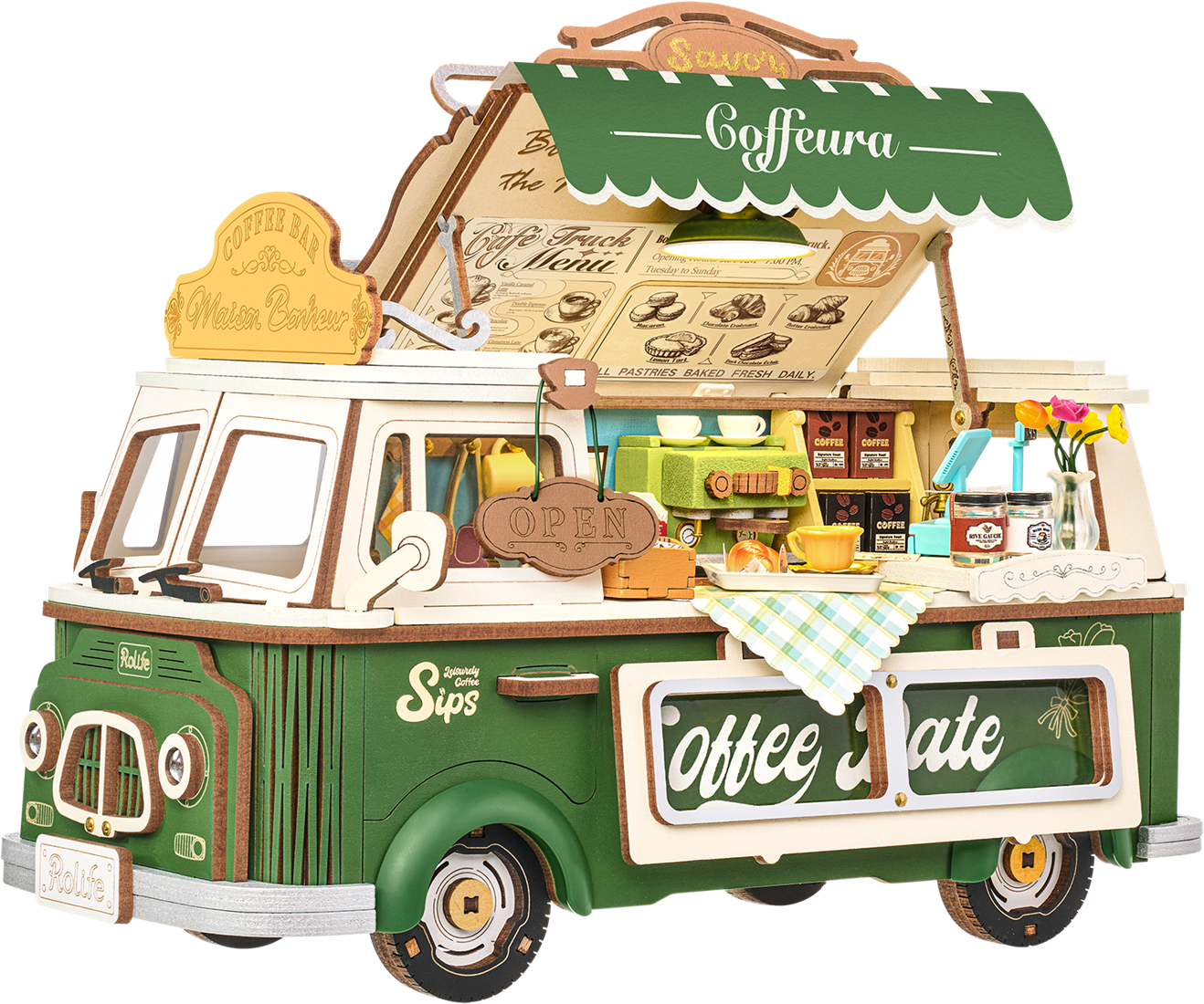 Robotime Leo's Coffee Truck