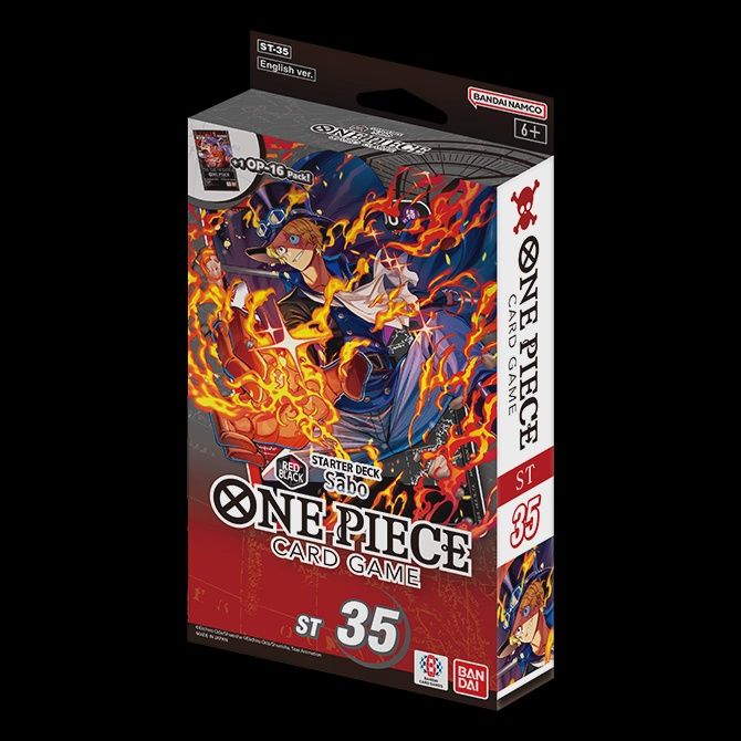 One Piece Starter Deck: ST-35 Starter Deck: Red/Black Sabo One Piece Starter Deck: ST-35 Starter Deck: Red/Black Sabo