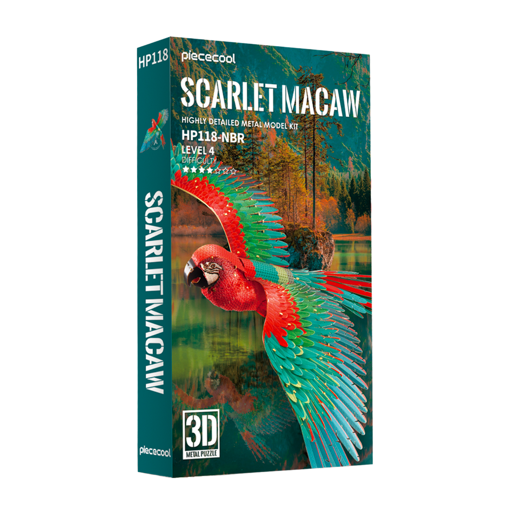 Piececool - Scarlet Macaw