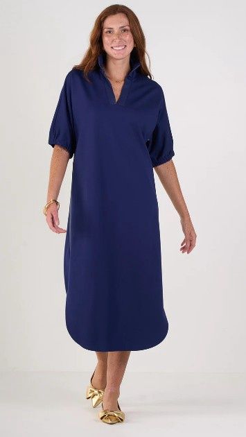 Poppy Caftan, Colour: Navy, Size: M