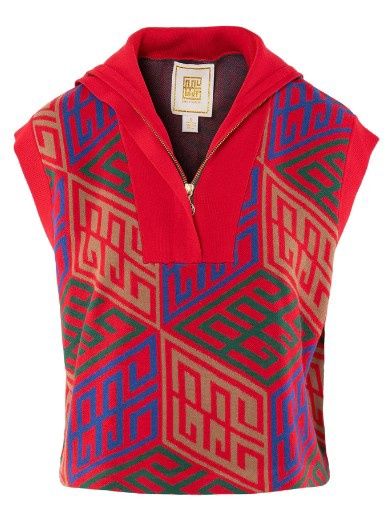 Poppy Pullover Vest, Colour: Vintage Monogram, Size: XS