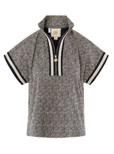 Poppy Pullover, Colour: Black Tonal Monogram, Size: XS